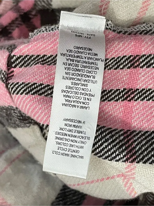 Pink Plaid Button - Image 6