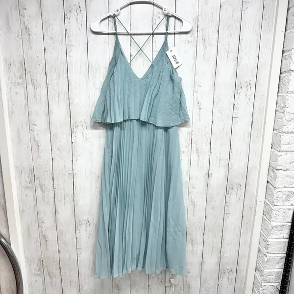 Asos Dress Women Size‎ 4 Pleated Sleeveless Crop Top Midi Crossback Elegant Glam - Image 6