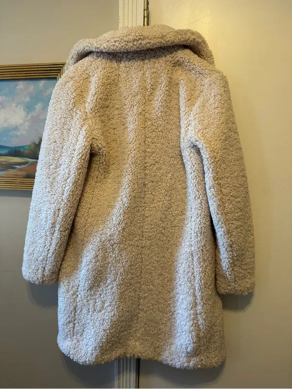 J.Crew Cream Teddy Lady Day Coat - Image 9