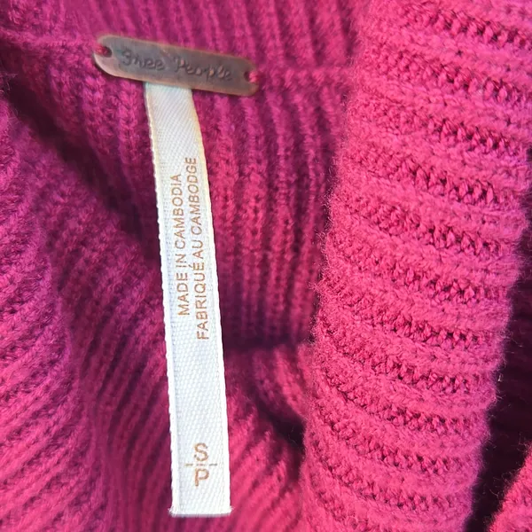 Free People Pink Turtleneck Tunic - Image 2