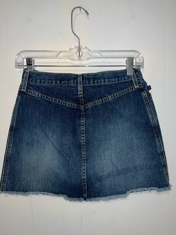 Abercrombie & Fitch Dark Blue Denim Mini Skirt Size 00 0417267 - Image 3