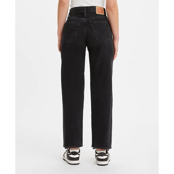 Levis '94 Baggy Jeans Womens 28x31 Black NEW Straight Leg Denim 100% Cotton - Image 13