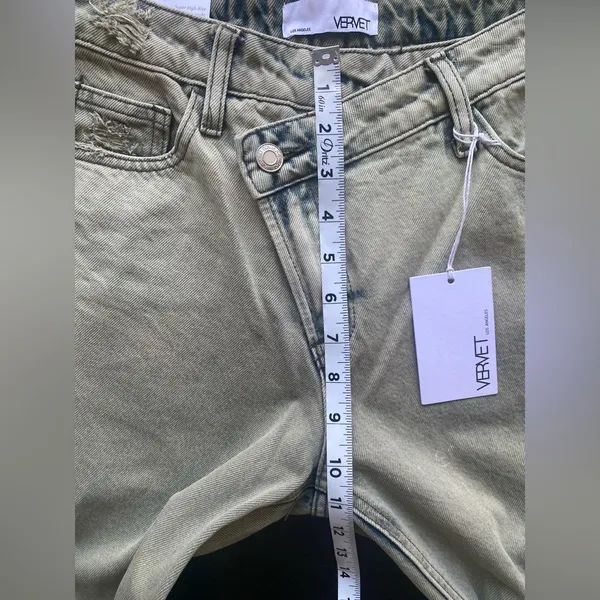 Vervet Beverly Super‎ High Rise Straight Distressed 100% Cotton Jeans Size 27 - Image 4