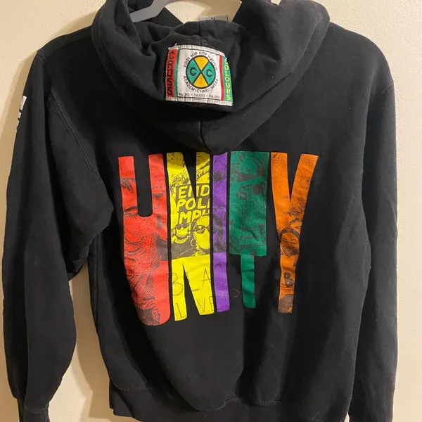 Women's Cross Colours Black‎ Unity Through Diversity Hoodie Size XS - Image 2