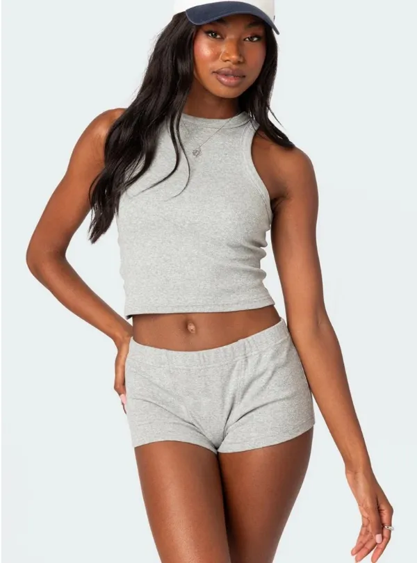 Edikted Rebekah Ribbed Tank Top - Image 3