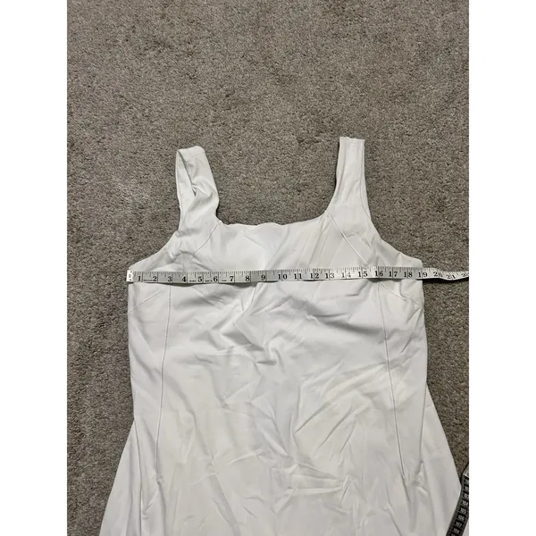 Calia Bodysuit Dress Mini Shift‎ White Sz XL Inspire Scoop Back Built In Pockets - Image 7