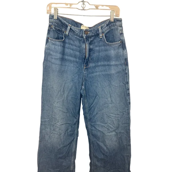 Free People We The Free Stride Straight n Wide Jeans Blue Walk Away Size 27 - Image 3