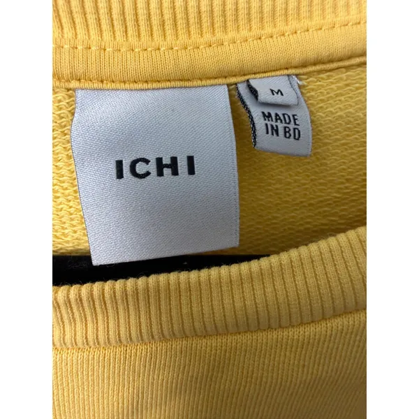 ICHI Yellow Short Sleeve Shirt Medium - Image 3