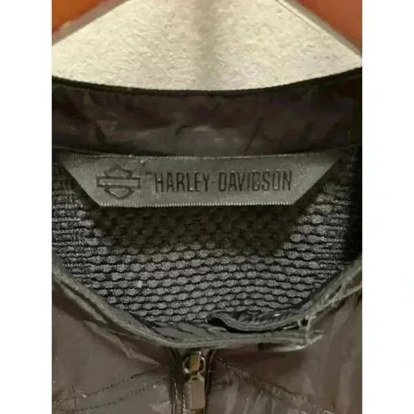 Harley Davidson Women's Full Zip Mesh Jacket Black M Size M - Image 3