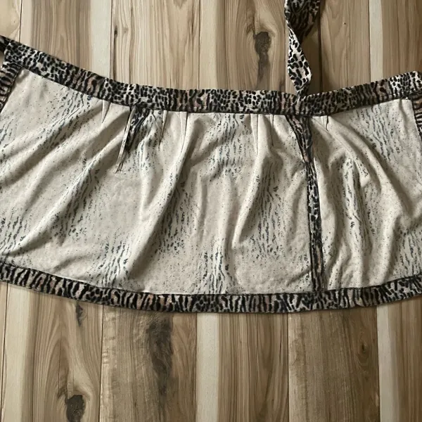 Faux fur tie skirt, handmade Brown Size 4 - Image 3