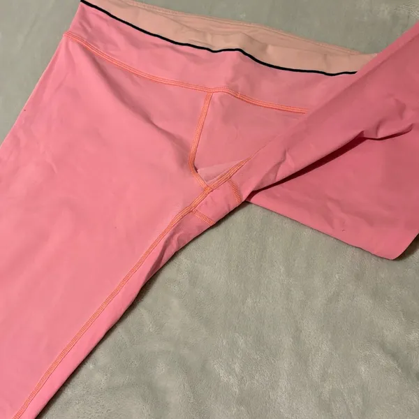 Lululemon Run Pace Tight 25" Bleached Coral Athletic Leggings Zip Pocket Size 8 - Image 5