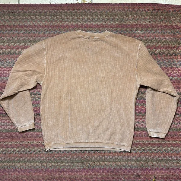 Charles River Apparel THANKFUL BROWN RIBBED PULLOVER SWEATSHIRT - Image 5