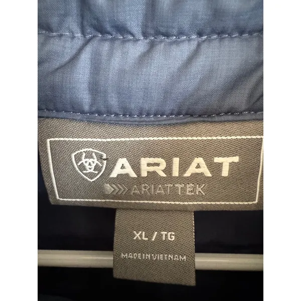 Ariat women's blue gray quilted Volt Insulated jacket‎ size xl - Image 2