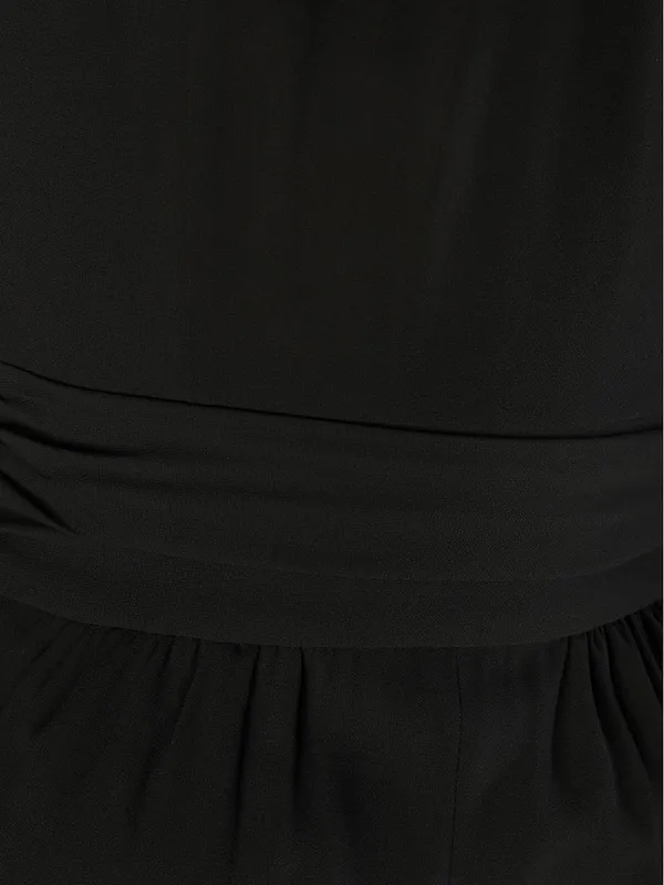 NWOT Lulus Bask in Love Black Long Sleeve Mock Neck Maxi Dress Small - Image 5