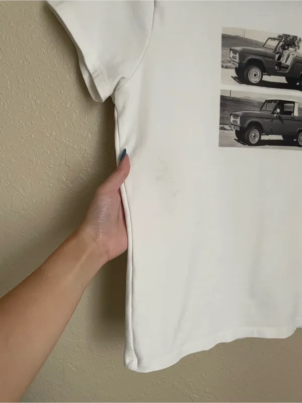 Official Ford Bronco with Cotton On Collab Size Small White Photograph Graphic - Image 8