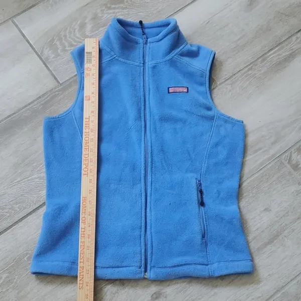 Vineyard Vines Light Blue Fleece Vest - Image 14