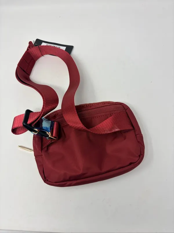 NWT Wantable Nylon Cozytober Crossbody Belt Bag in Burgundy - Image 6