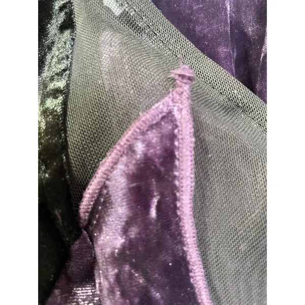 Hot Topic Sailor Moon Queen Beryl Dress 5X Plus Purple Velvet Hi Low NWT Cosplay - Image 10