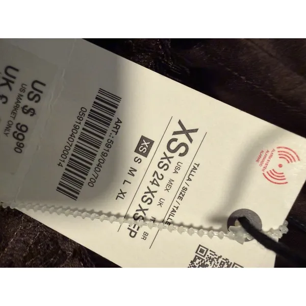 Zara Collection Y2K Lace Tank Dress‎ Satin Brown Fairy Festival Asymmetrical - Image 7