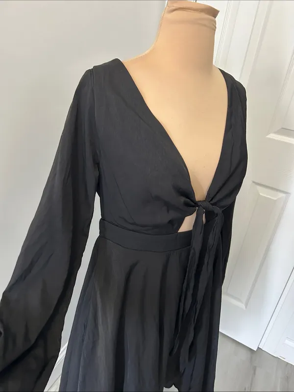 Petal & Pup Magnolia Dress High Low Black - Image 7