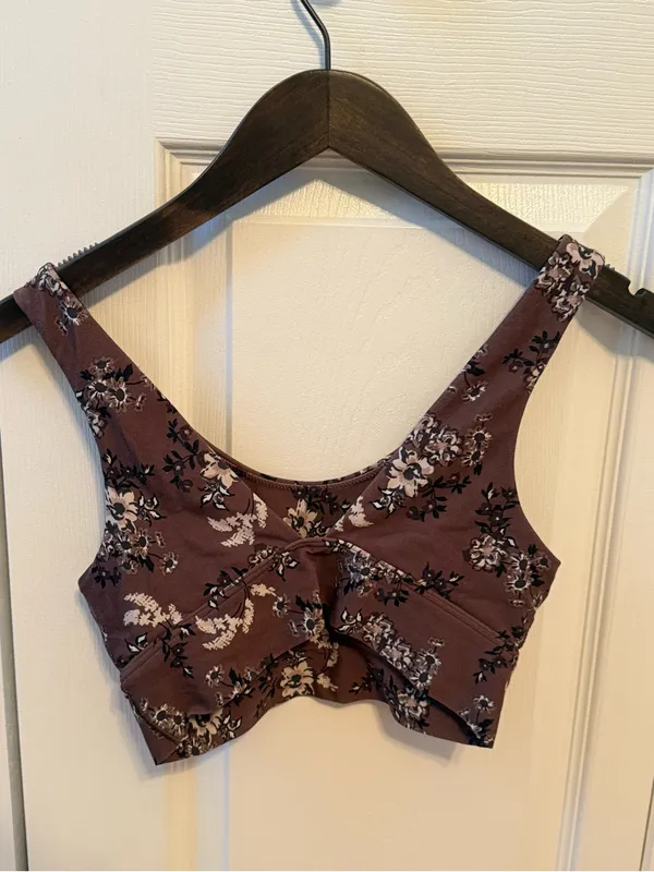 Aerie Offline Real Me Floral Print Sports Bra - Image 3