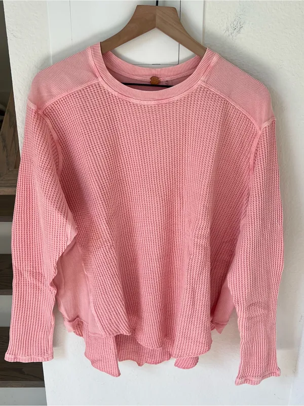 Free People FP One Blake Thermal in Blush Pink NWT - Image 2