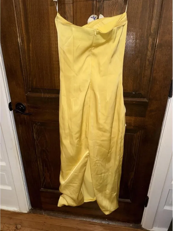 Women's Yellow and Multi Dress - Image 4