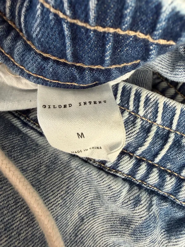 Denim Joggers Blue Size M - Image 4