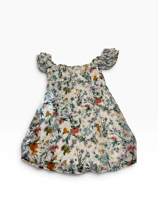 wild fable Strapless Floral Sundress in White with Pastel Print BRAND NEW - Image 3