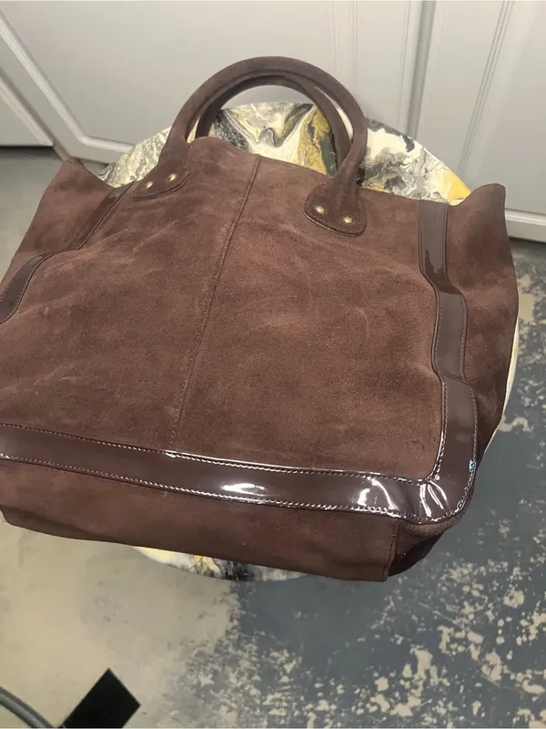 Y2K Gap Genuine Suede Brown Tote Bag - Image 5