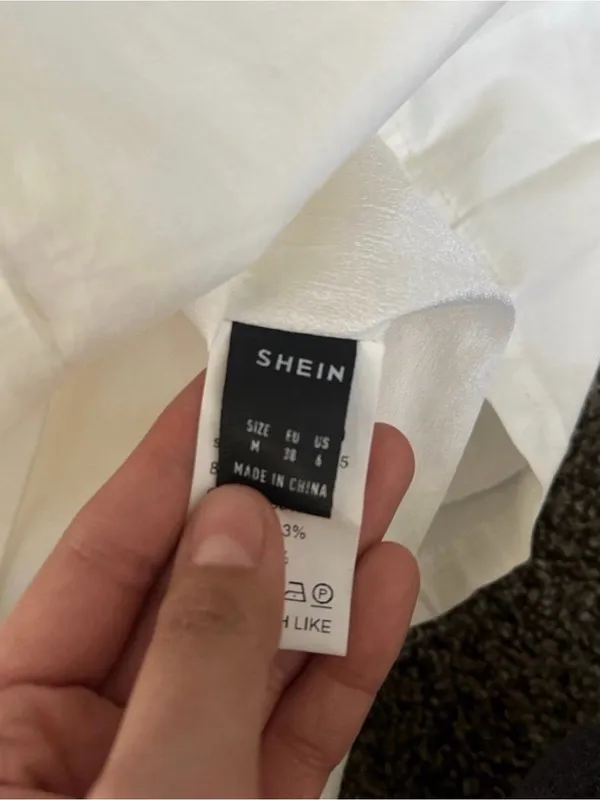 SHEIN White Dress Size Medium 0321 - Image 6