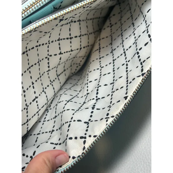 Kate Spade New York Loden Newbury Lane Satchel Hand Bag Light Blue Saffiano‎ - Image 8