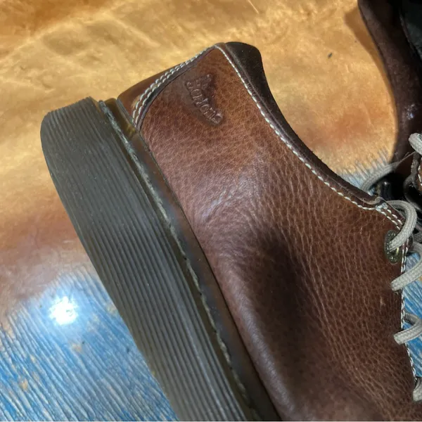 Vintage Dr. Martens Brown Leather Wingtip Oxfords size 6 air ware preppy grunge - Image 8