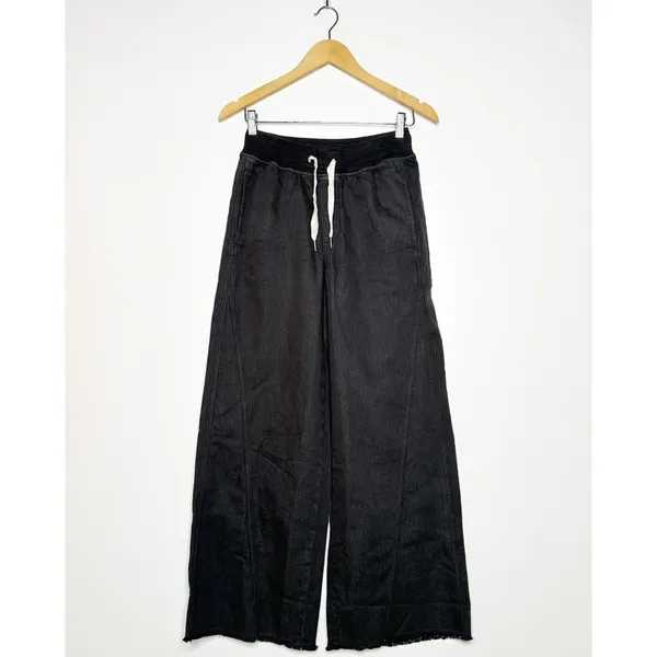 Aerie NWT Grey Soft Landing Wide Leg Trouser Pants Size XS - Image 3