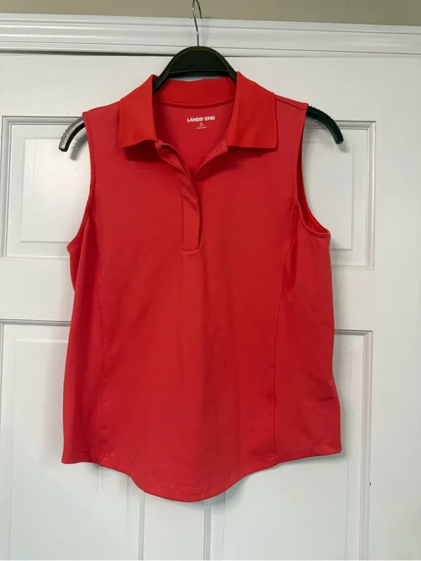 Lands' End Women’s Sleeveless Polo Top - Image 5