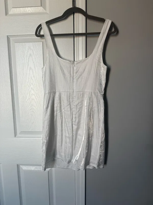 Lulus Satin White Dress - Image 2
