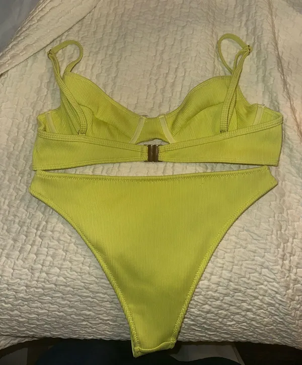 Honey Swim Margarita Ribbed Underwire Set - Image 3