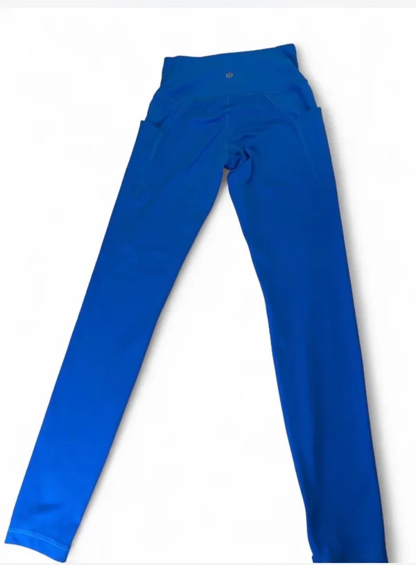 Lululemon blue high-waisted leggings #activewear #yoga - Image 2
