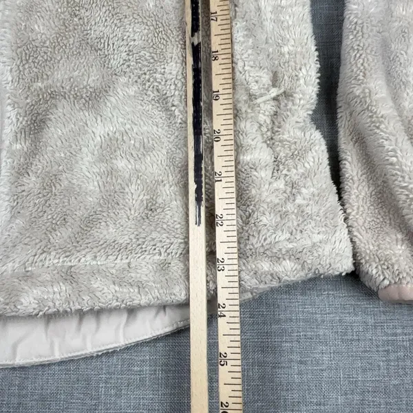 The North Face Osito Fleece Jacket Womens S Cream Ivory Full Zip High Pile - Image 5