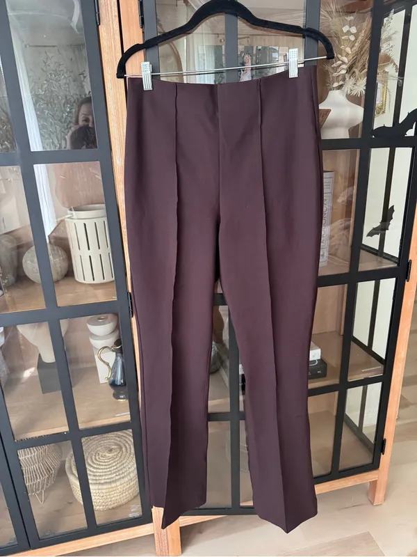 NWT SPANX Supersmooth PerfectFit Ponte Micro Flare Pants Truffle Brown high rise - Image 6