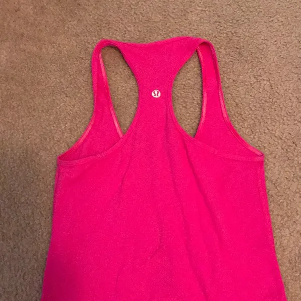 LuLulemon Pink Razorback Tank - Image 2