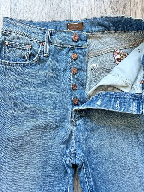 Mother Denim The Tripper Flare Jeans Embroidered Butterfly Wander Dust Y2K 28 - Image 6