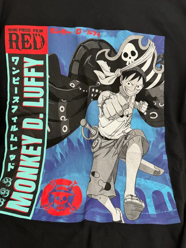 Ripple Junction Monkey D. Luffy Graphic Tee - Black - Image 2