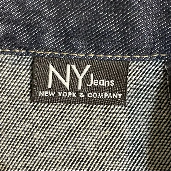New York & Company Jean Jacket Blue Size XL - Image 9