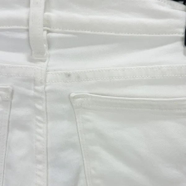 J.Crew 8" Toothpick Jean White Skinny Stretch Classic Denim Womens US 24 NWT - Image 9