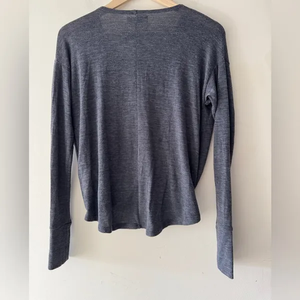 Abercrombie & Fitch Blue Wrap‎ Lightweight Sweater Top - Image 2