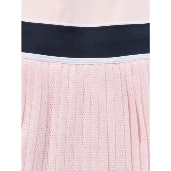 Athleta M Power Serve Tank Dress Tennis Medium Shell Pink Black Regular - Image 4