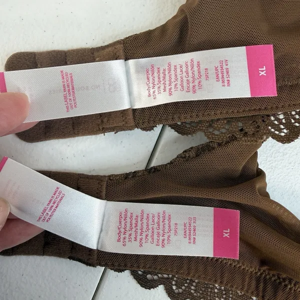 No Boundaries Sz XL Bra Lot Of 2 Light Lift Wire Free Brown Latte T-Shirt Padded - Image 12