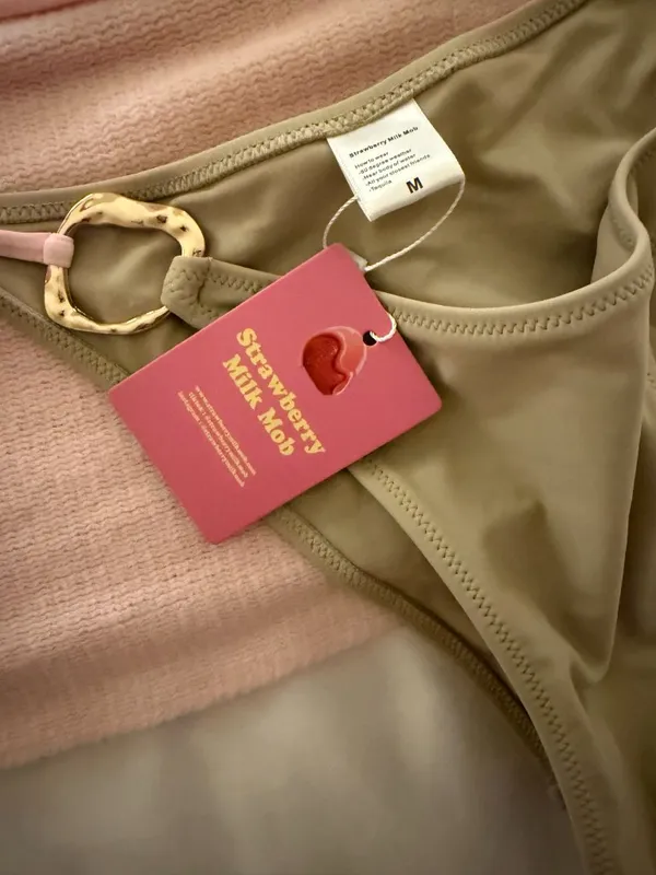 NWT NEVER WORN Strawberry Milk Mob Safari Bikini Set Medium Top Medium Bottoms - Image 5