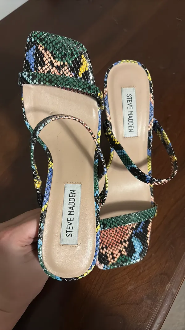 Steve Madden Heels Snakeskin Print - Image 2